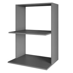 Armário Suporte para Microondas e Forno Suspenso Cozinha Lauren Cinza Grafite - 2