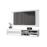 Rack com Painel Suspenso Minimalista para Tv até 60 Polegadas - 1,35x0,35 Branco - 1