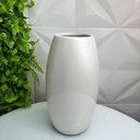Ver imagem 4 de Decoração sala vaso centro de mesa grande branco perolado