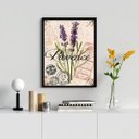 Ver imagem 2 de Quadro Decorativo Lavanda Provence Retrô 45x34cm - com Vidro:madeira Preta