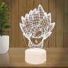 Luminária Led 3d Goku Dragon Ball 1 - Base Branca - 2