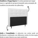 Ver imagem 4 de Cabeceira Estofada Cama King 195 Cm Helena Corino Branco