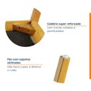 Ver mais imagens de Kit 4 Cadeiras Madeira Maciça Liz CabeCasa MadeiraOriginals Amarelo/Mel