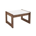 Ver imagem 1 de Mesa Centro Sala AZ1022 Branco/Nogal - Tecno Mobili