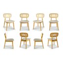 Ver imagem 1 de Kit 8 Cadeiras Madeira Maciça Liz CabeCasa MadeiraOriginals