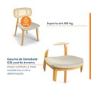 Ver imagem 4 de Kit 8 Cadeiras Madeira Maciça Liz CabeCasa MadeiraOriginals Amarelo/Mel