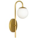 Ver imagem 1 de Luminária Arandela Parede Jabuticaba Globo 12 Dourado Fosco