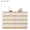 Ver imagem 3 de Cômoda para Quarto 8 Gavetas Sintra