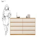 Ver imagem 6 de Cômoda para Quarto 8 Gavetas Sintra