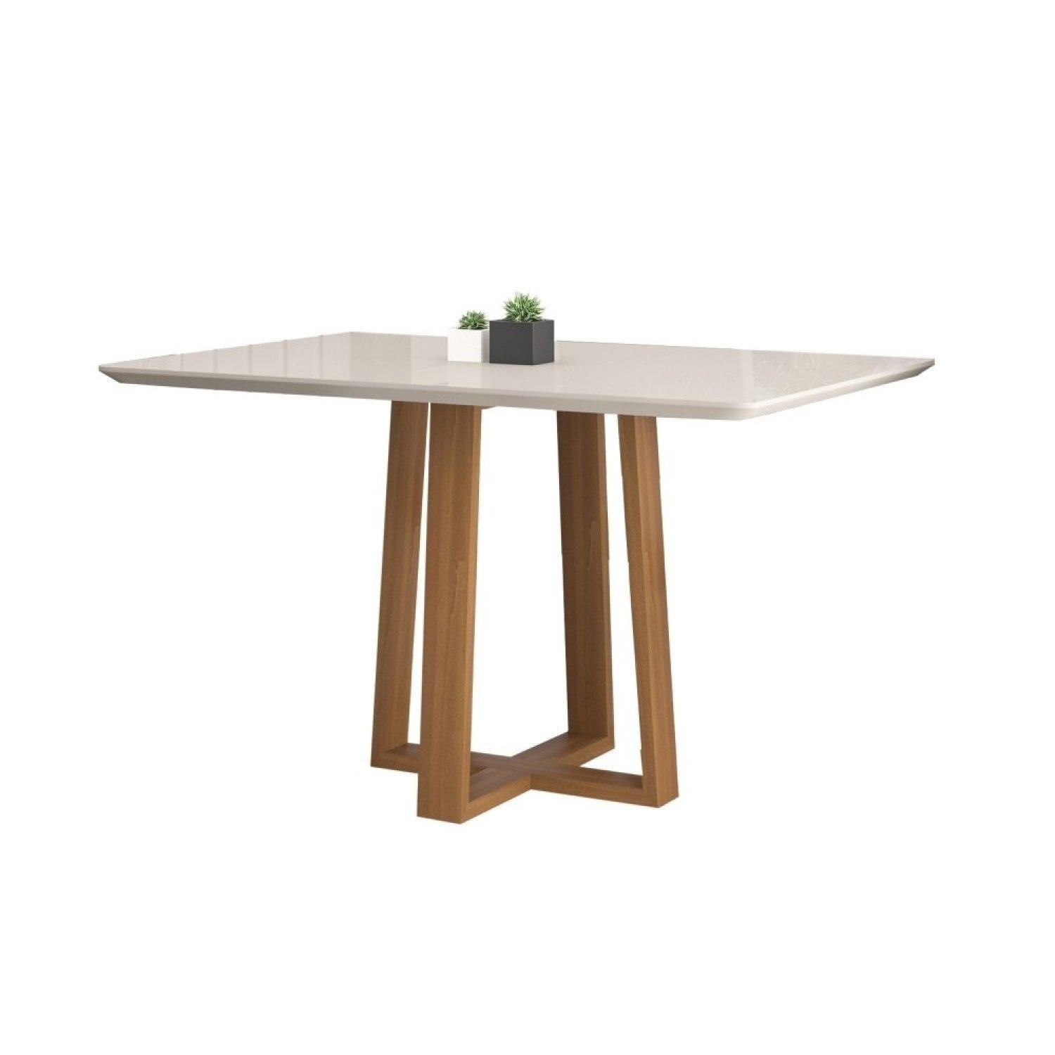 Conjunto Sala de Jantar Mesa Aracaju 90cm Tampo Redondo Vidro/MDF com 4  Cadeiras 03 com Puxador Madenova Móveis - Tudo De Móveis - Compre Direto  das Fábricas