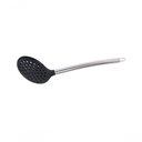 Ver imagem 1 de Jogo 2 Escumadeiras Silicone Cabo Inox Preto 35,5cm Mimo Style
