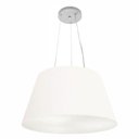 Ver imagem 1 de Lustre Pendente Cone Vivare Md-4141 Cúpula em Tecido 30/50x35cm - Bivolt Branco 127/220v