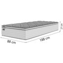 Ver imagem 5 de Colchão Solteiro Molas com Pillow Max Force 88x188x27cm Branco Cinza Inducol