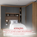 Ver imagem 7 de Guarda-Roupa Modular Solteiro Gênova Plus com Porta de Correr Ipê Wood/Grafite