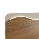 Ver imagem 5 de Conjunto 2 Peças Sala de Estar Cristaleira Mirage e Painel Lumiere Marrom Cinamomo/Off White