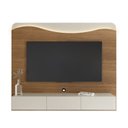 Ver imagem 6 de Conjunto 2 Peças Sala de Estar Cristaleira Mirage e Painel Lumiere Marrom Cinamomo/Off White
