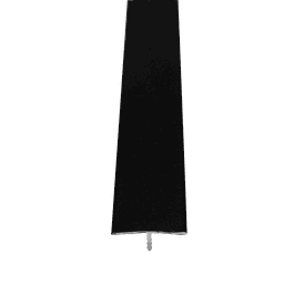 Perfil T Mesmo Nível em Alumino Para Piso Laminado - Homeney - Preto - 1m - 1