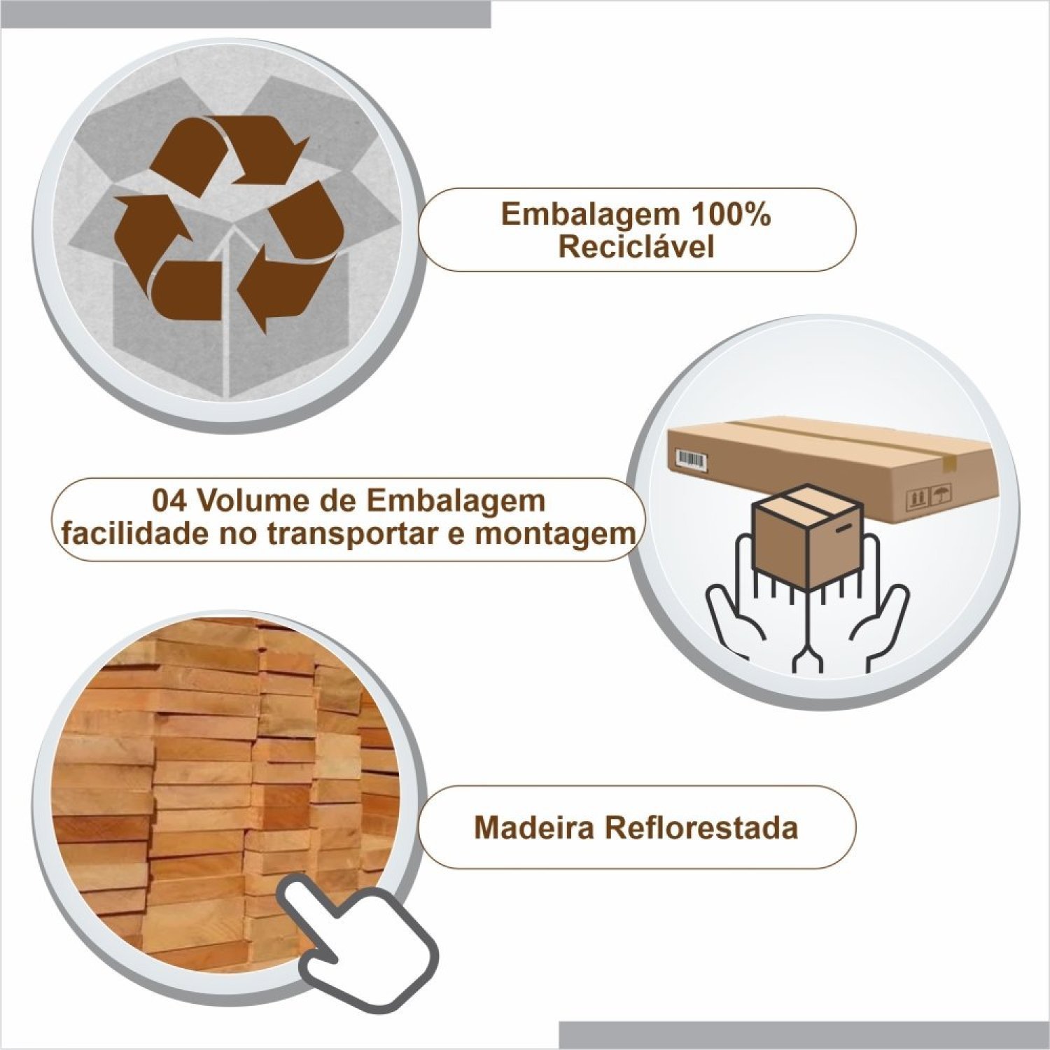 Conjunto Sala de Jantar Mesa Recife Tampo Vidro/MDF com 4 Cadeiras 01 com Puxador  - 6