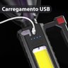 Farol Lanterna Holofote Led Recarregável Usb Suporte Tripé - 3