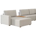 Ver imagem 5 de Sofá de Canto Modulado 347cm - 368cm 8 Lugares France Bouclé Suave Off White - Sallar Home