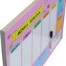 Painel Mural De Recados Infantil Minha Semana Rosa + Caneta - 5