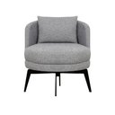 Ver imagem 3 de Kit 6 Poltronas Decorativas Giratórias Cora em Linhão Misto Cinza