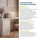 Ver mais imagens de Escrivaninha Mesa Escritório 3 Gavetas 163cm Hera CabeCasa MadeiraOriginals Off White/Cream