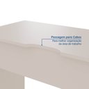 Ver imagem 7 de Escrivaninha Mesa Escritório 3 Gavetas 163cm Hera CabeCasa MadeiraOriginals Off White/Cream