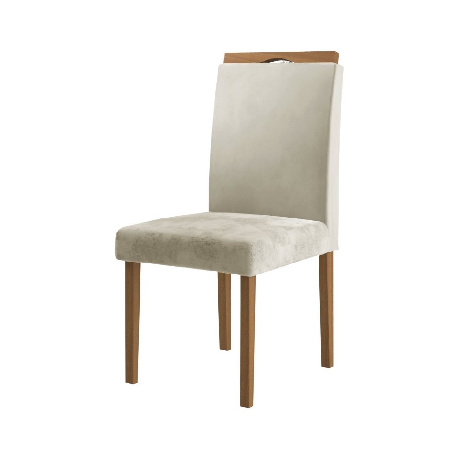 Conjunto Sala de Jantar Mesa Recife Tampo Vidro/MDF com 4 Cadeiras 04 com Puxador  - 8