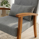 Ver imagem 2 de Kit 2 Poltronas Jade Linho Premium Escritório Recepção Sala de Estar Decorativa:cinza