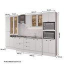 Ver imagem 5 de Armário de Cozinha Completa com Balcão Milla Linear Clear Carraro Branco