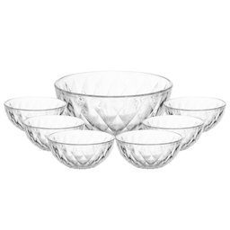 Conjunto 7 Peças com 6 Bowls para Sobremesa Diamond + Bowl Grande - 1