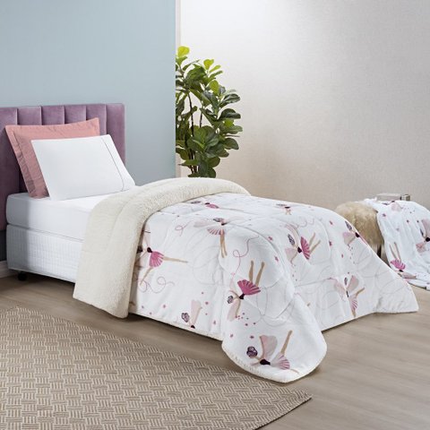 Coberdrom Bouti Kids Solteiro 01 Peça - Bailarina Bia Enxovais