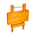 Ver imagem 3 de Conjunto de Mesa Dobrável Quadrada 0,78m 4 Cadeiras Madeira Maciça Eucalipto