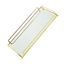 Ver imagem 2 de Bandeja Wolff Decorativa Metal Dourada 36x20x5cm