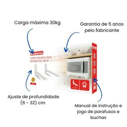 Suporte para Microondas Forno Elétrico Ajustável Brasforma - 4