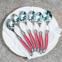 Ver imagem 6 de Conjunto de Talheres Luxo 21 Peças Original Laguiole La Tour Bordô