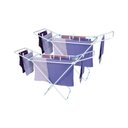 Ver imagem 5 de Kit 2 Varal de Chão com Abas Retrátil Slim Mor