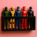Ver imagem 3 de Estante Porta Bonecas Nicho Parede Organizador Coleção Brinquedos Prateleira Quarto Infantil Mdf 55c