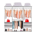 Ver imagem 1 de Closet Aramado - Linear Clr221 com Gaveta - 2,20m - Branco