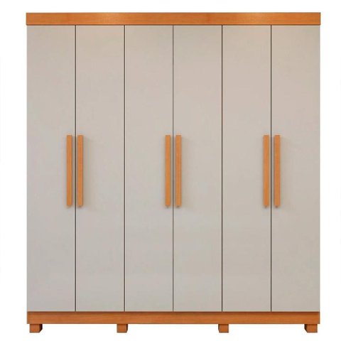 Guarda-roupa Lopas Andara Soft 6 Portas 2 Gavetas