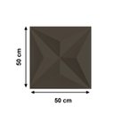 Ver imagem 4 de Kit 30 Placas Decorativas 3D Estelar Preto 50x50 cm