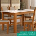 Ver imagem 2 de Mesa de Jantar Tampo sem Vidro 6 Lugares 150x80 cm Bellagio Freijo Off White Poliman