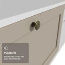 Ver imagem 7 de Rack Suspenso para Tv até 80 Polegadas 218 Cm 2 Portas Branco/crema Vik Madesa