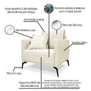 Ver imagem 4 de Poltrona Lion Linho Branco Natural