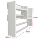 Ver imagem 3 de Porta Tempero em MDF  com 3 Suportes para Papel Alumínio Insufilm e Toalha