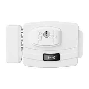 Fechadura Eletrônica Ultra Card ajustável chave branca AGL