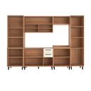 Ver imagem 4 de Cozinha Completa Modulada 220x310 cm 6 Peças Amadeirado Off White Casamia