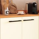 Ver mais imagens de Cozinha Completa Modulada 220x310 cm 6 Peças Amadeirado Off White Casamia