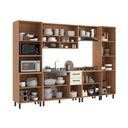 Ver imagem 6 de Cozinha Completa Modulada 220x310 cm 6 Peças Amadeirado Off White Casamia